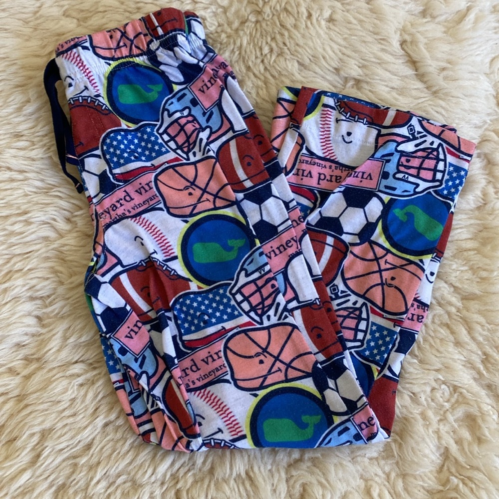 Vineyard Vines sports theme PJ pants - size 7